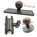 360° Swivel Fishfinder & GPS Mount Plate for Kayak and Boat (5")