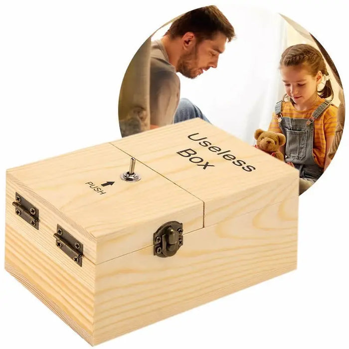Useless Boring Box - Novelty Gift - Gag Gift, Anti-stress, Prank, Cool, Interesting Stuff - Desk Gadget