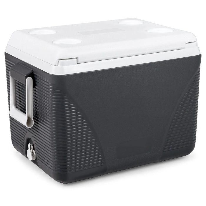 Heavy Duty Injection Molded Cooler with Cup Holders for Outdoor Use-