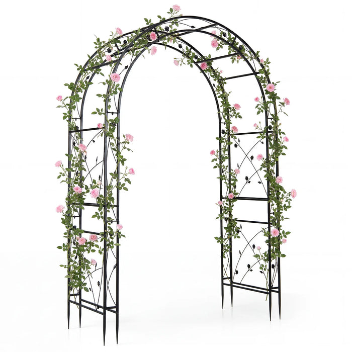 Heavy Duty Metal Arbor Trellis for Climbing Plants and Wedding Decoration