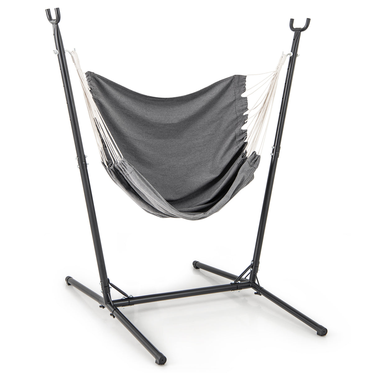 Heavy Duty and Height Adjustable Hammock Chair Side Pocket-