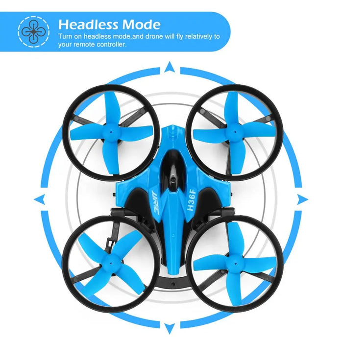 JJRC H36F - Mini Quadcopter RC Drone with Altitude Hold, Headless Mode, and 3 in 1 Sea Land Air Flight Capability - Perfect Boat RC Helicopter Toy for Kids