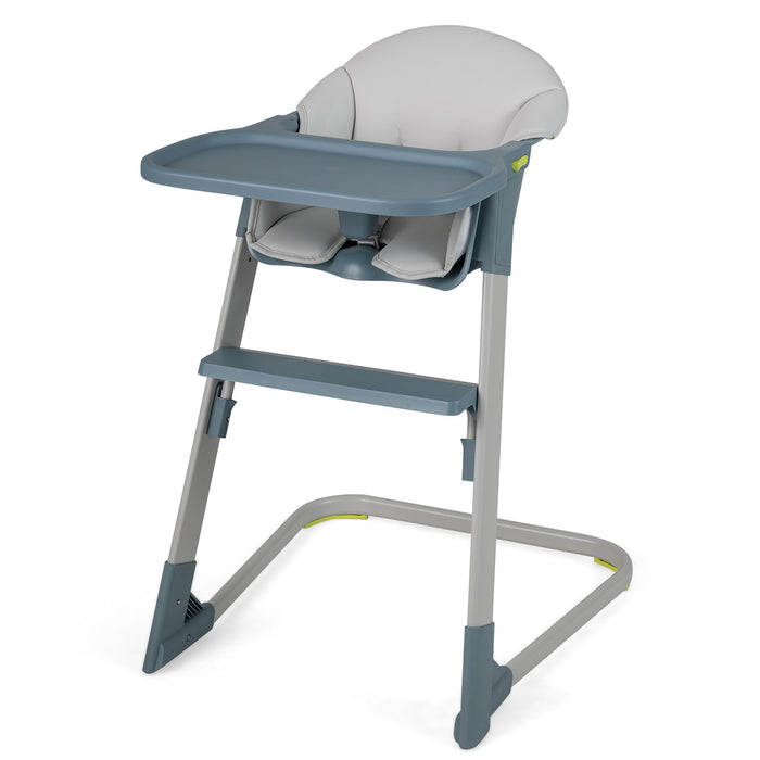 High Chair with Detachable Tray and Waterproof Cushion for 6-36 Months-