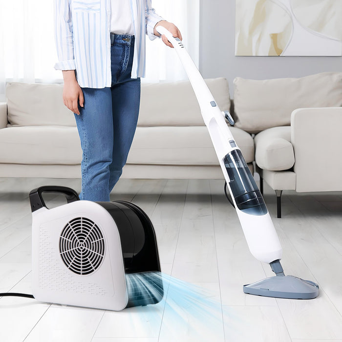 Air Mover Carpet Dryer with 3 Speeds 185° Pivoting Head and 1 AC Outlet