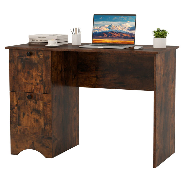 Home Office Writing Desk with 2 Drawers-