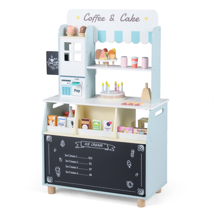 Honey Joy Kids Ice Cream Shop with 27 Accessories for Aged 3+-