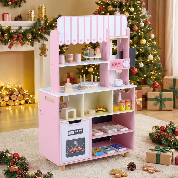 Honey Joy Kids Ice Cream Shop with 27 Accessories for Aged 3+-