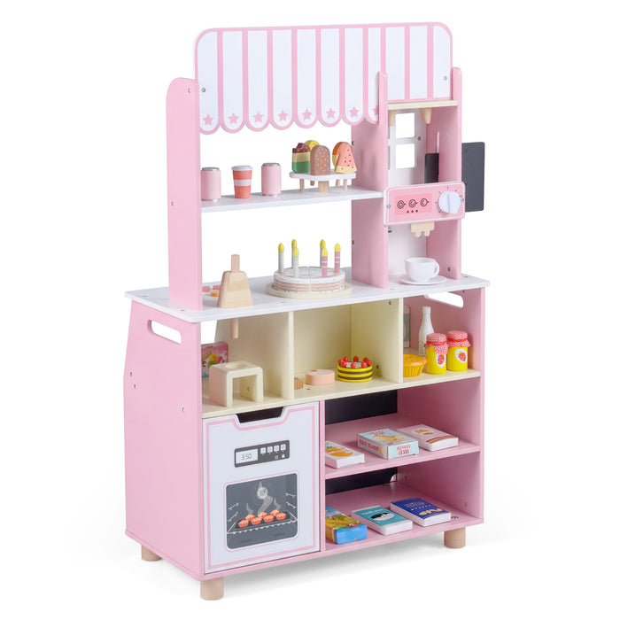Honey Joy Kids Ice Cream Shop with 27 Accessories for Aged 3+-
