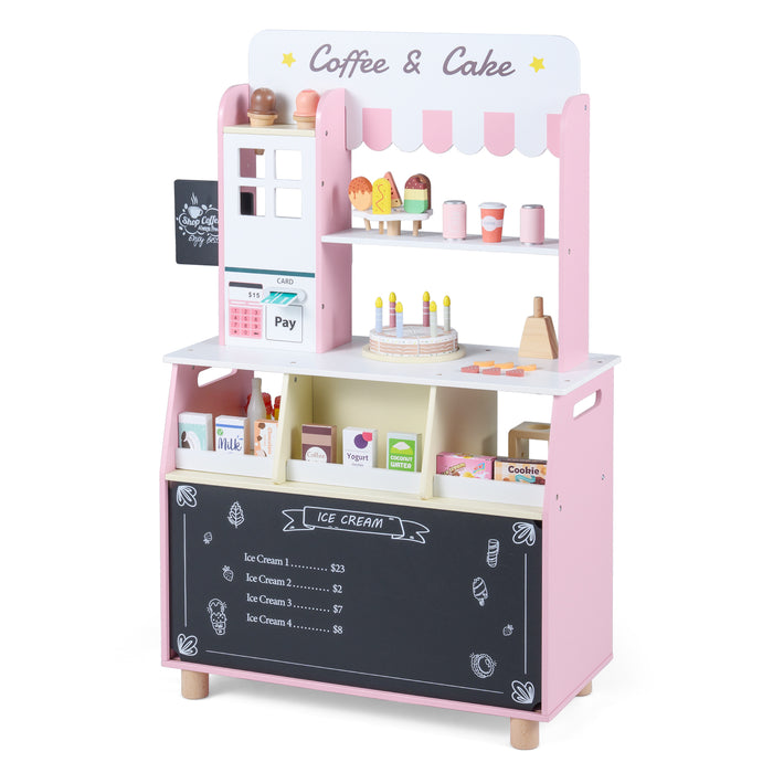 Honey Joy Kids Ice Cream Shop with 27 Accessories for Aged 3+-