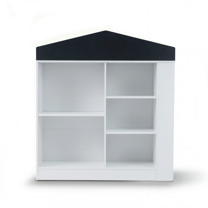 House Shaped Toy Storage Organizer with Compartments and Anti-toppling Kits-