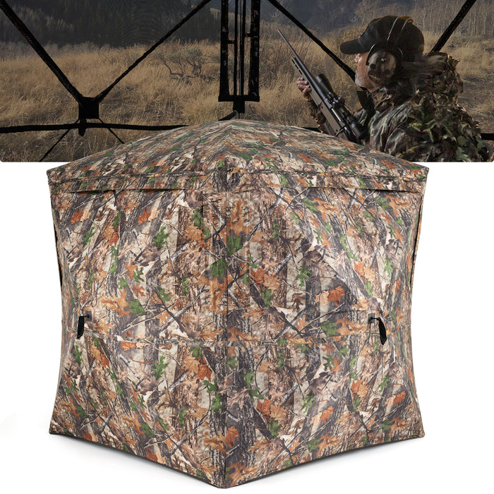 Hunting Blind for 2-3 Person 270° See-through Pop-