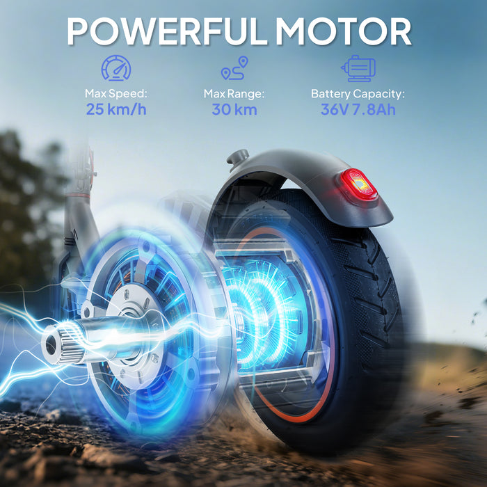 SPORTNOW Foldable Electric Scooter with 350W Motor, Up to 25km/h