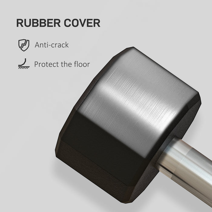 2 x 4kg Dumbbells - 12-Sided Anti-Roll Weights with Ergonomic Grip - Ideal for Home Workouts for Men and Women