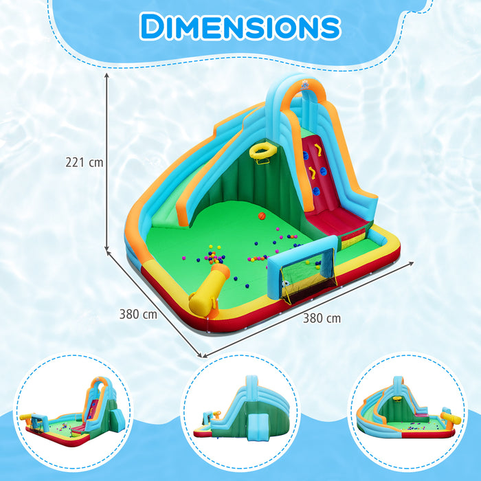 Inflatable Water Slide with 680W Blower for Kids Aged 3-