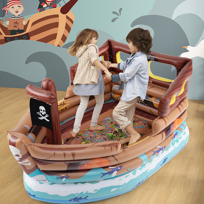 Inflatable Pirate Ship Playhouse with Built in Motor-