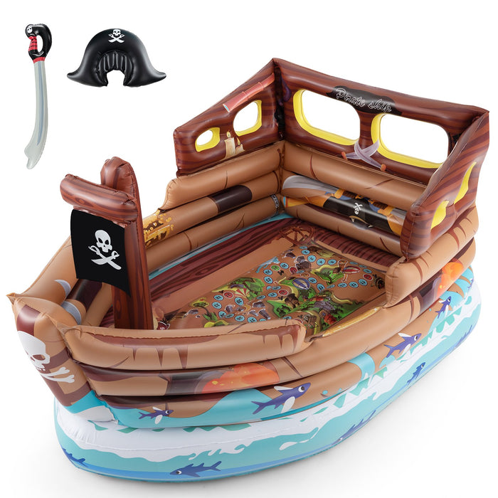 Inflatable Pirate Ship Playhouse with Built in Motor-