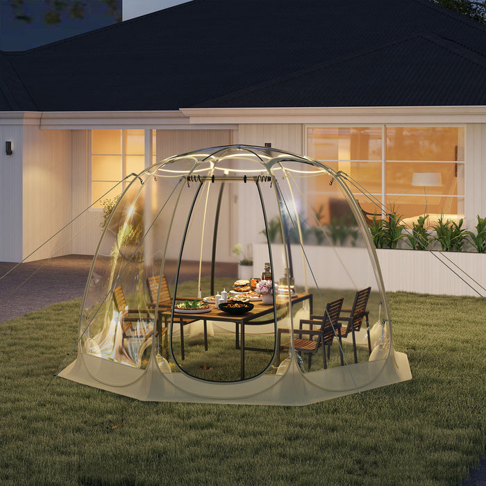 Instant Setup Weatherproof Cold-Proof Screen House for 4-6 People-