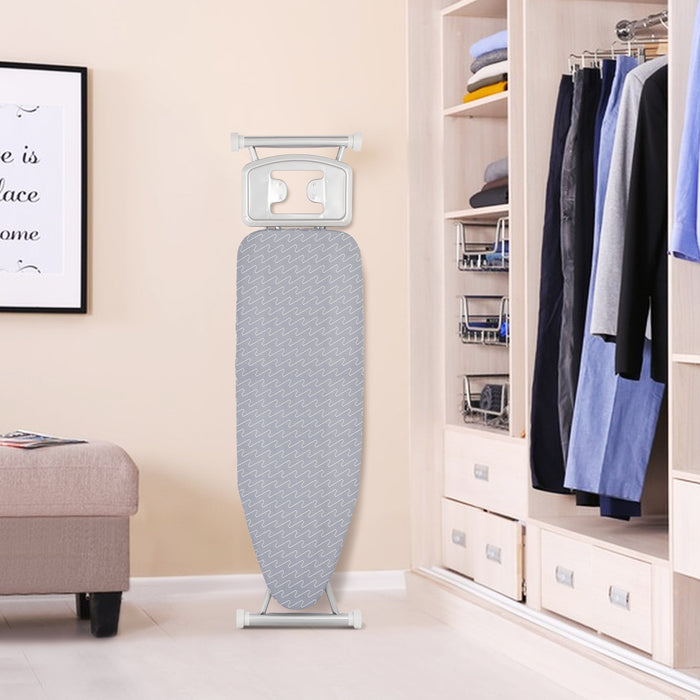 Ironing Board with Iron Rest and Removable Silver-coated Cover-