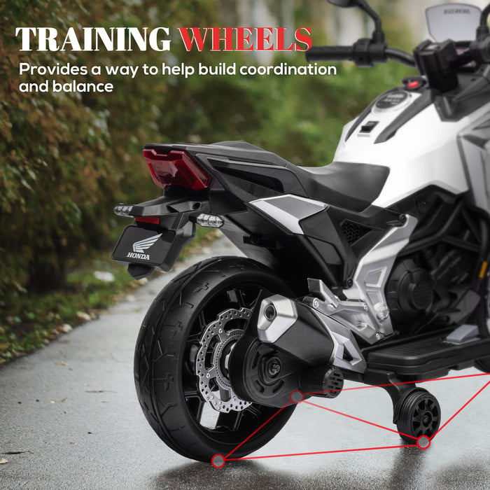 Honda Official 12V Kids Electric Motorbike - Equipped with Music, Headlights & Educational Features - Ideal for 3-6 Year Olds Enjoying Beginner Riding Fun