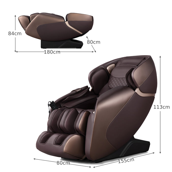 Full Body Electric Zero Gravity Massage Recliner with Foot Roller-