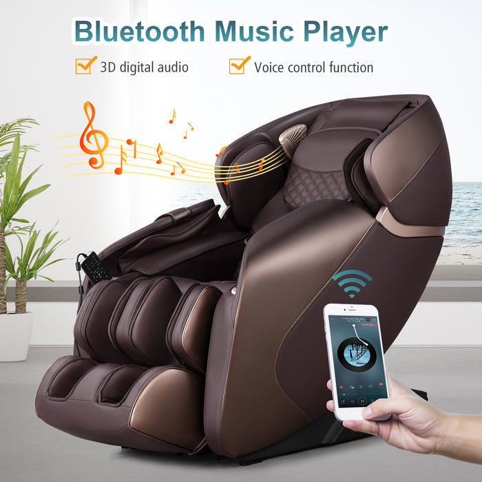 Full Body Electric Zero Gravity Massage Recliner with Foot Roller-