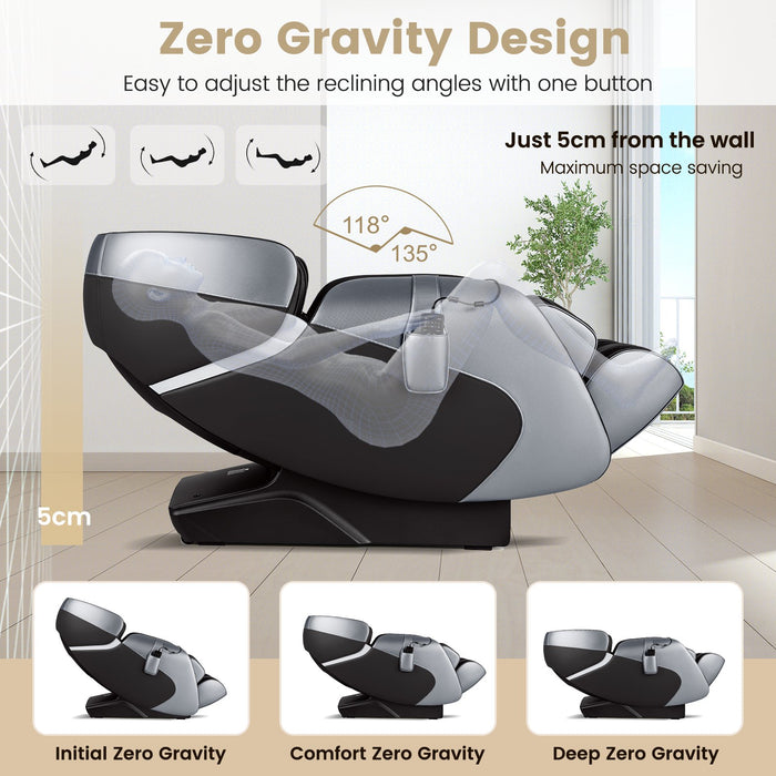 Full Body Electric Zero Gravity Massage Recliner with Foot Roller-