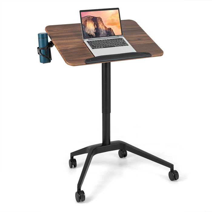 Mobile Height Adjustable Standing Desk-