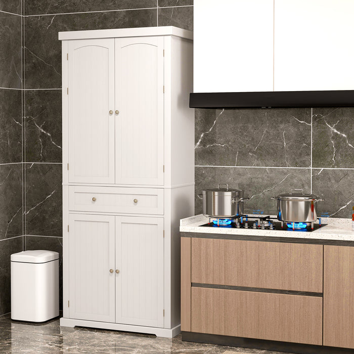 183 cm Freestanding Kitchen Pantry Cabinet-