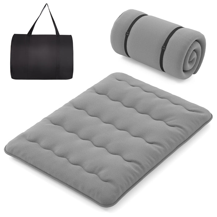 Japanese Floor Mattress with Washable Cover and Carry Bag-Rainbow-