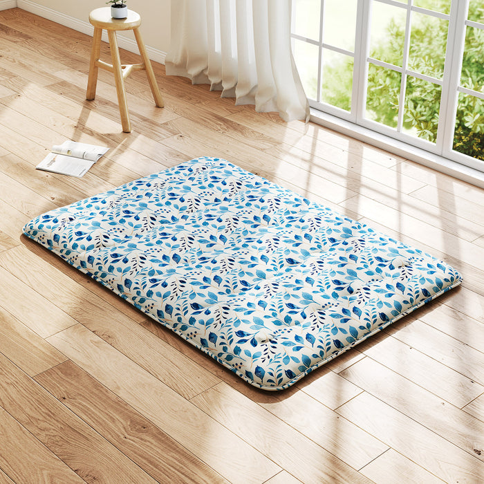 Japanese Floor Mattress with Washable Cover and Carry Bag-Rainbow-