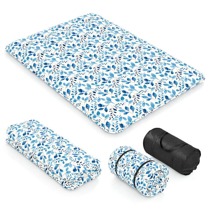 Japanese Floor Mattress with Washable Cover and Carry Bag-Rainbow-