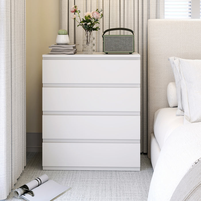 HOMCOM Chest of Four Drawers - White