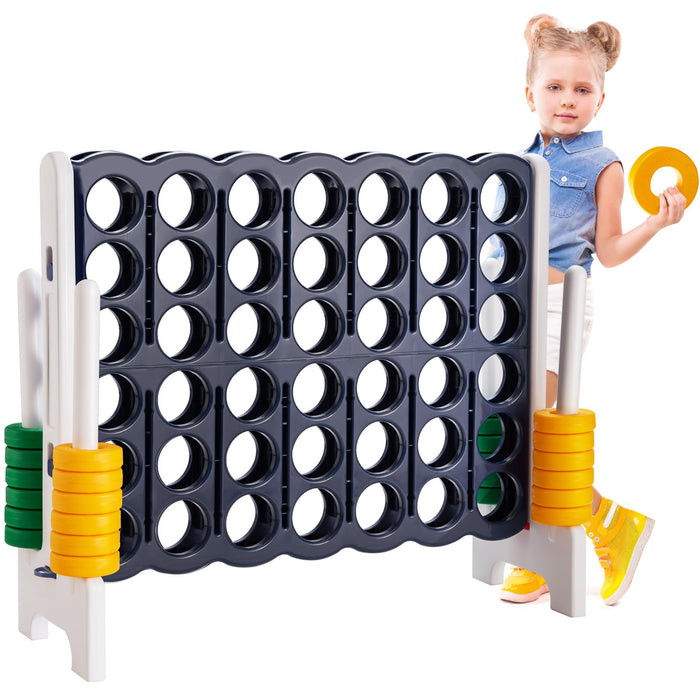 Jumbo 4-to-Score Giant Game Set with 42 Jumbo Rings and Quick-