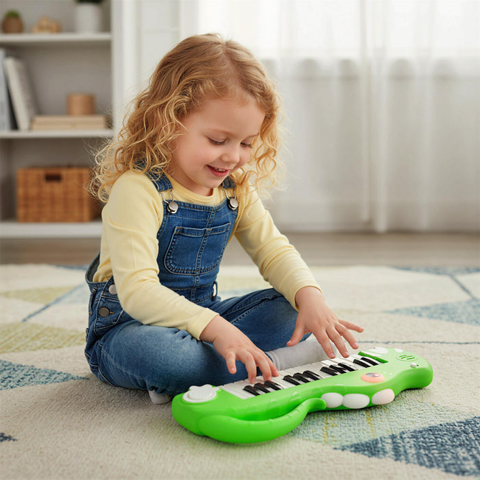 25-Key Kids Piano Keyboard Dinosaur Shape Toy Digital Piano with Built-in Music-