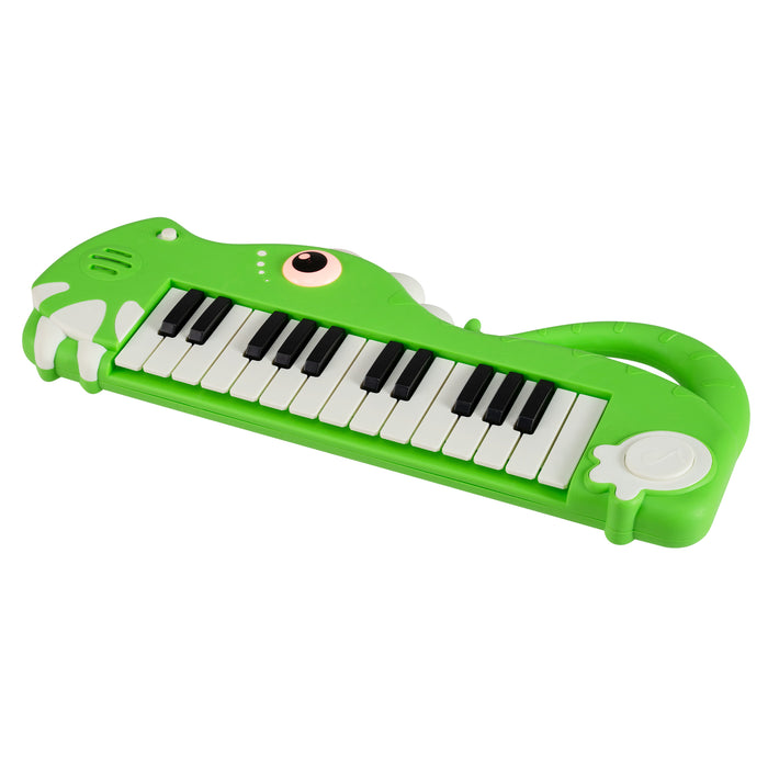 25-Key Kids Piano Keyboard Dinosaur Shape Toy Digital Piano with Built-in Music-