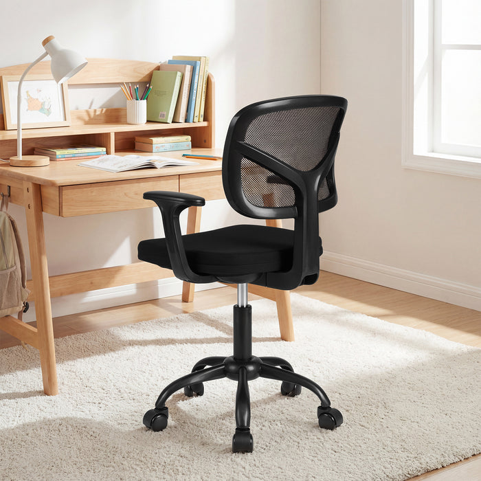 Kids Desk Chair with Adjustable Seat Height and Swivel Wheels for Ages 3+-