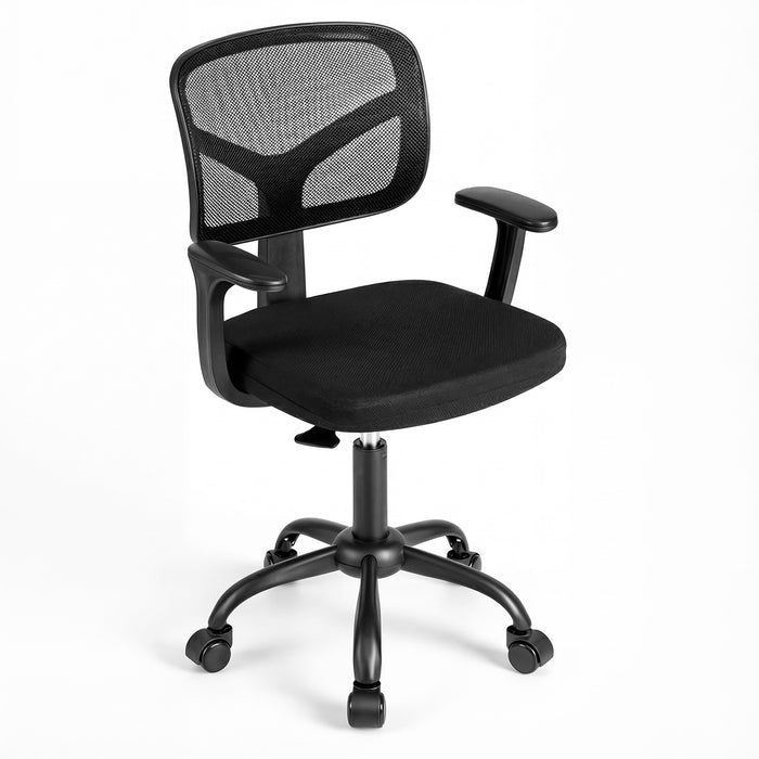 Kids Desk Chair with Adjustable Seat Height and Swivel Wheels for Ages 3+-