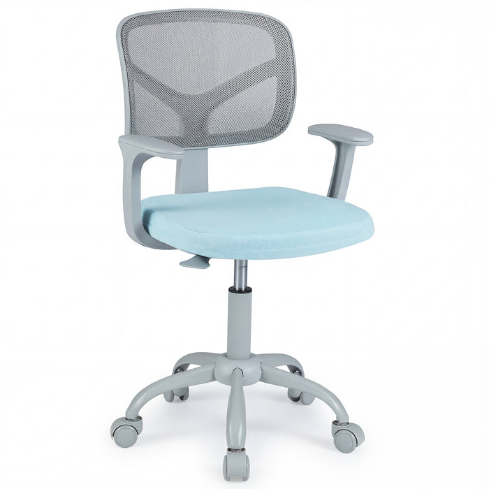 Kids Desk Chair with Adjustable Seat Height and Swivel Wheels for Ages 3+-