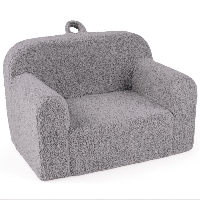 Kids Reading Sofa with Soft Fleece Fabric Cover-