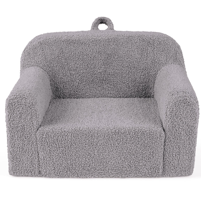 Kids Reading Sofa with Soft Fleece Fabric Cover-