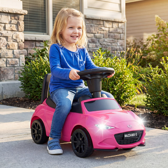 Kids Ride On Sliding Toy Mazda Licensed with Under-Seat Storage for Toddlers-