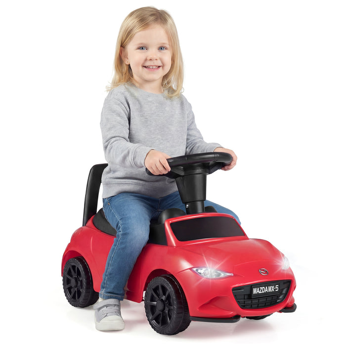 Kids Ride On Sliding Toy Mazda Licensed with Under-Seat Storage for Toddlers-