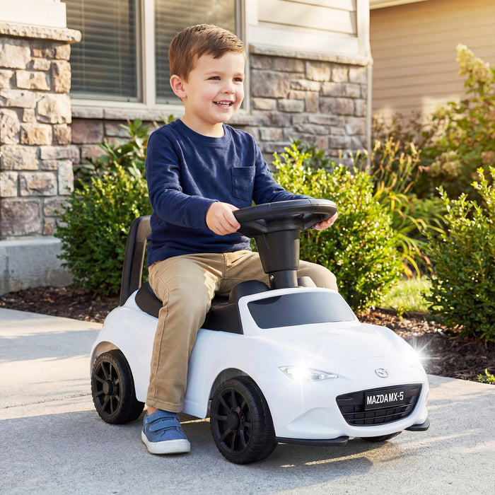 Kids Ride On Sliding Toy Mazda Licensed with Under-Seat Storage for Toddlers-
