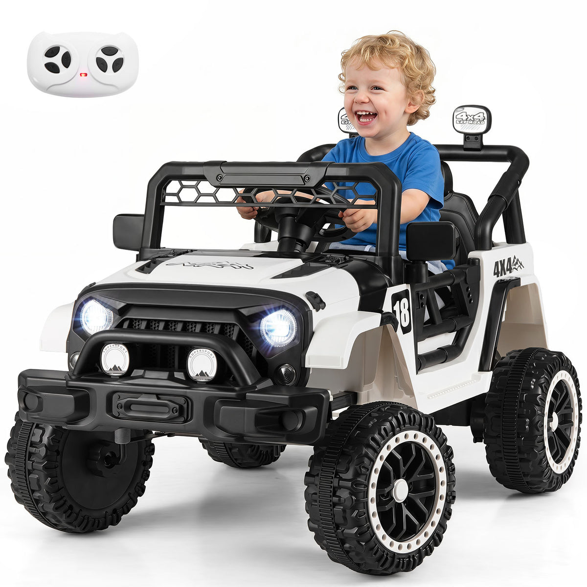 Kids Ride on Truck 12V Electric Toy Vehicle with Remote Control-