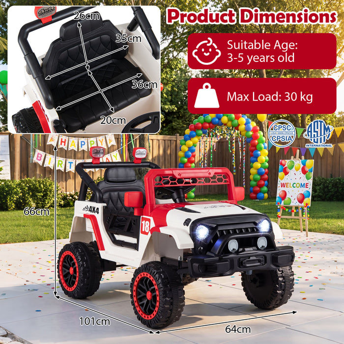 Kids Ride on Truck 12V Electric Toy Vehicle with Remote Control-