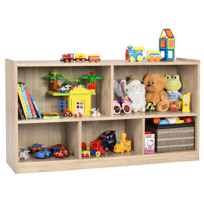 Kids Room Furniture Bundle: Kids Table and Chairs Set and 2-Tier Kids Bookcase
