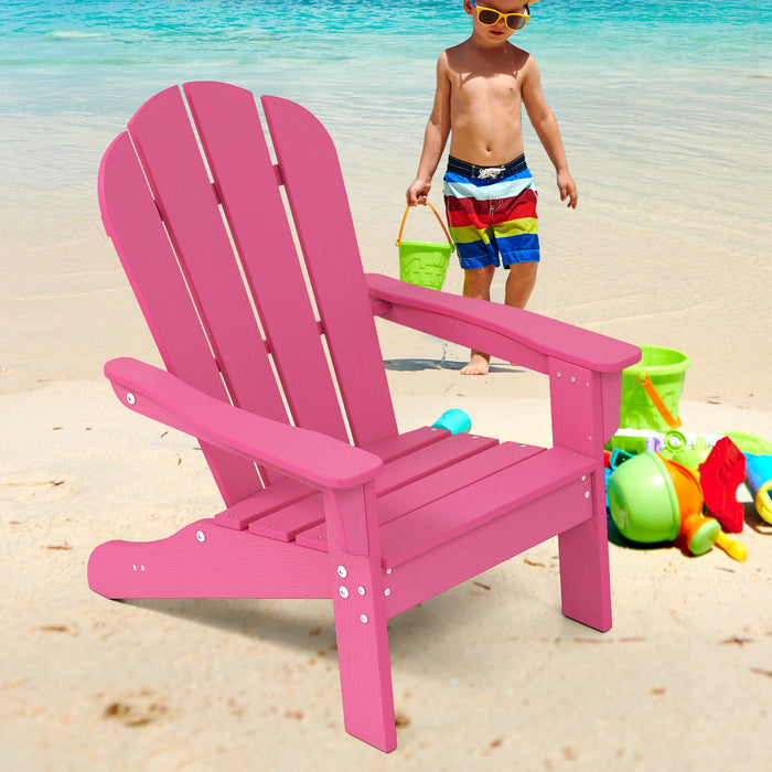 Kids Adirondack Chair All-Weather HDPE Toddler Lawn Chair-
