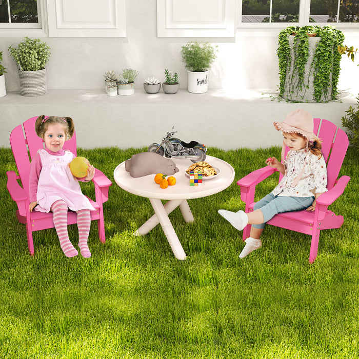 Kids Adirondack Chair All-Weather HDPE Toddler Lawn Chair-