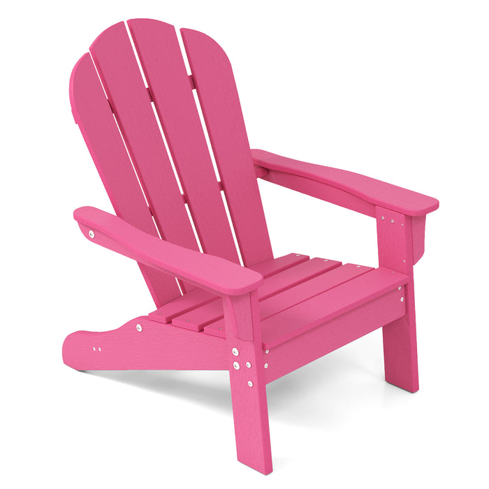 Kids Adirondack Chair All-Weather HDPE Toddler Lawn Chair-
