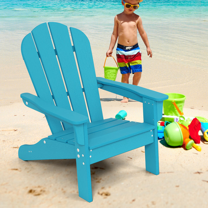 Kids Adirondack Chair All-Weather HDPE Toddler Lawn Chair-